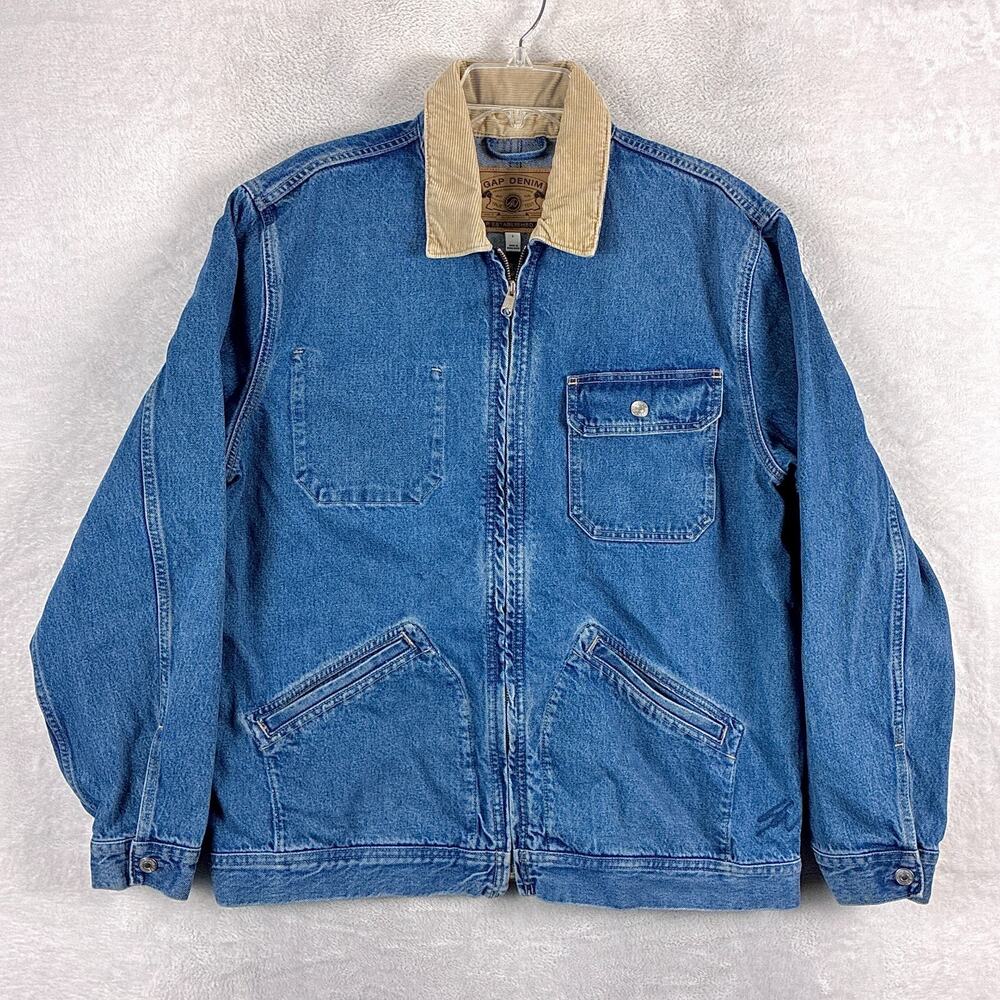 Gap Re-Issue x Sean Wotherspoon Denim Chore Jacket Mens L Classic Workwear 90s